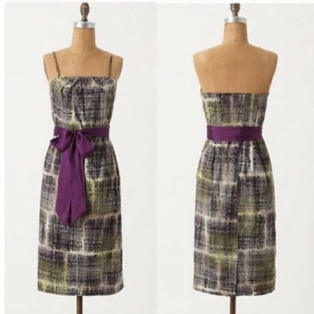 Edme & Esyllte Anthropologie strapless dress